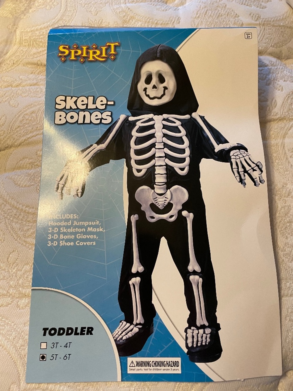EUC Spirit Toddler Skele-bones Halloween Costume Size 5T-6T